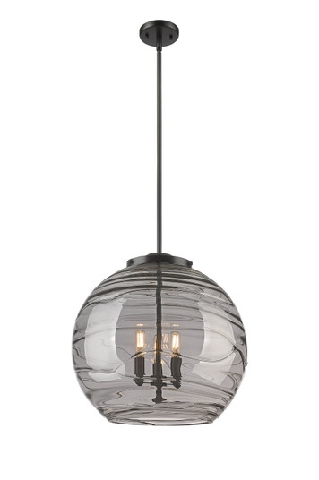 Essex Three Light Pendant in Matte Black (405|221-3S-BK-G1213-18SM)
