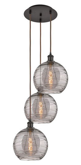 Ballston Three Light Pendant in Oil Rubbed Bronze (405|113B-3P-OB-G1213-10SM)