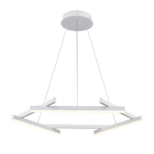 Celestia LED Chandelier in White (110|MDN-1565 WH)