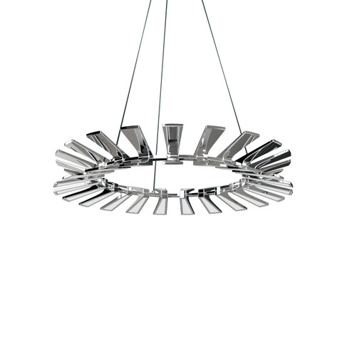 Wedge LED Pendant in Polished Chrome (326|WEG-36C-PC-27U-30K)