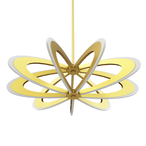 Iridium LED Pendant in Etched Gold (326|IRD-27C-EG-27U-30K)