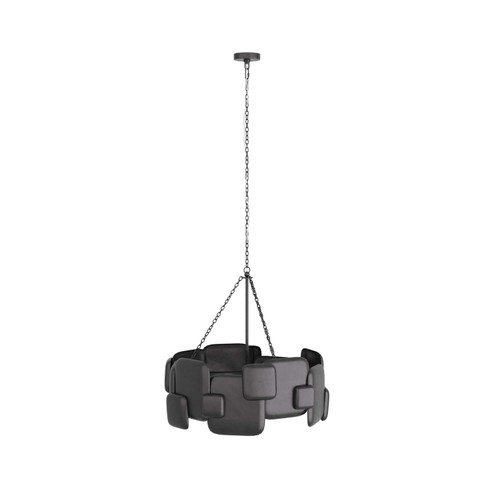 Waylon Six Light Chandelier in Blackened Iron (314|DMI03)