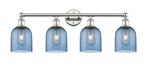 Edison Four Light Bath Vanity in Polished Nickel (405|616-4W-PN-G558-6BL)