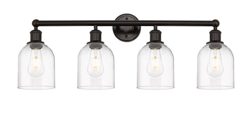 Edison Four Light Bath Vanity in Oil Rubbed Bronze (405|616-4W-OB-G558-6CL)