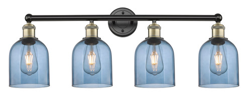 Edison Four Light Bath Vanity in Black Antique Brass (405|616-4W-BAB-G558-6BL)