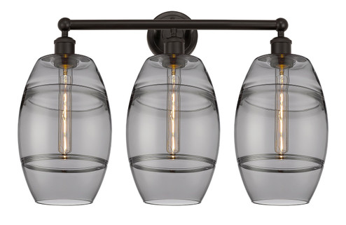 Edison Three Light Bath Vanity in Oil Rubbed Bronze (405|616-3W-OB-G557-8SM)