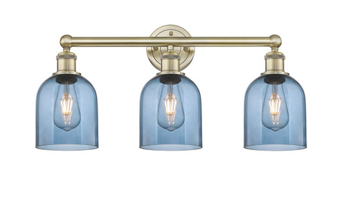 Edison Three Light Bath Vanity in Antique Brass (405|616-3W-AB-G558-6BL)