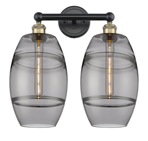 Edison Two Light Bath Vanity in Black Antique Brass (405|616-2W-BAB-G557-8SM)