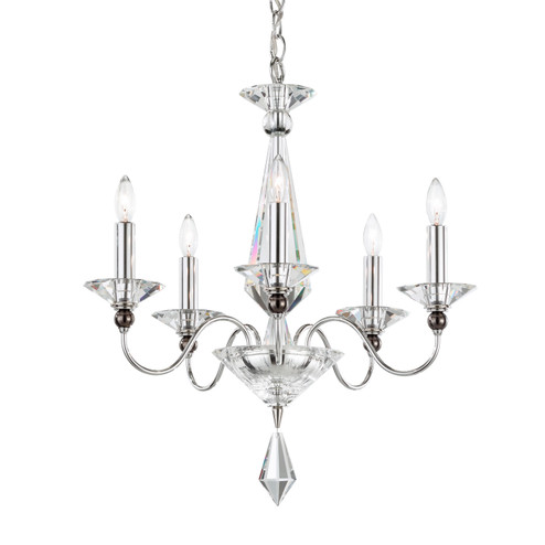 Jasmine Five Light Chandelier in Polished Silver (53|9675-40CL)