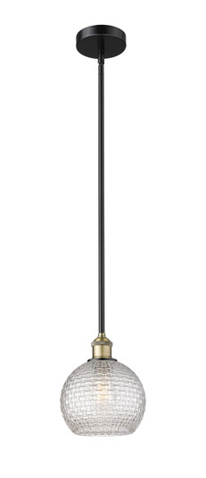 Edison One Light Mini Pendant in Black Antique Brass (405|616-1S-BAB-G122C-8CL)