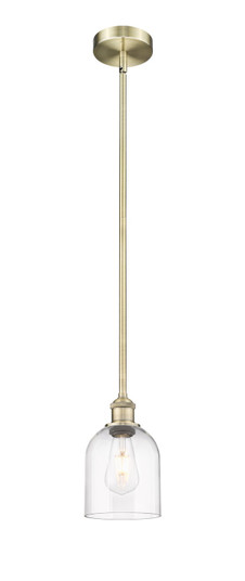 Edison One Light Mini Pendant in Antique Brass (405|616-1S-AB-G558-6CL)