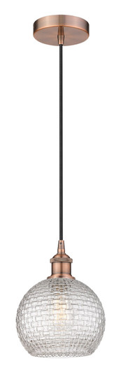 Edison One Light Mini Pendant in Antique Copper (405|616-1P-AC-G122C-8CL)