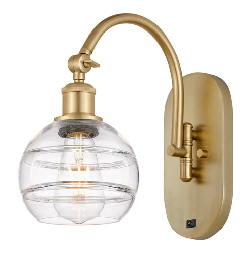 Ballston One Light Swing Arm in Satin Gold (405|518-1W-SG-G556-6CL)
