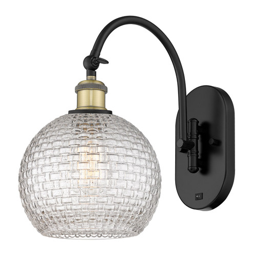 Ballston One Light Swing Arm in Black Antique Brass (405|518-1W-BAB-G122C-8CL)