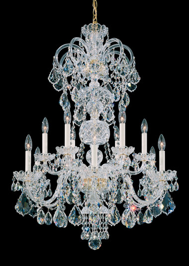 Olde World 12 Light Chandelier in Polished Silver (53|6813-40H)