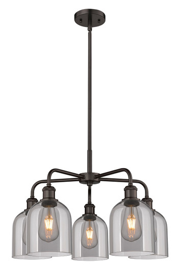 Ballston Five Light Chandelier in Brushed Brass (405|516-5CR-BB-G558-6SM)