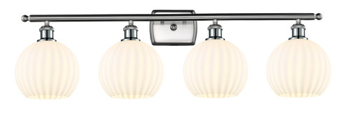 Ballston Four Light Bath Vanity in Polished Nickel (405|516-4W-PN-G122C-8CL)