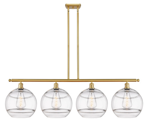 Ballston Four Light Island Pendant in Satin Gold (405|516-4I-SG-G556-12CL)