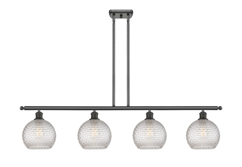 Ballston Four Light Island Pendant in Oil Rubbed Bronze (405|516-4I-OB-G122C-8CL)