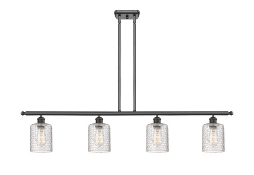 Ballston Four Light Island Pendant in Oil Rubbed Bronze (405|516-4I-OB-G112C-5CL)