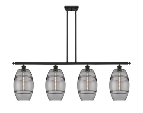 Ballston Four Light Island Pendant in Matte Black (405|516-4I-BK-G557-8SM)