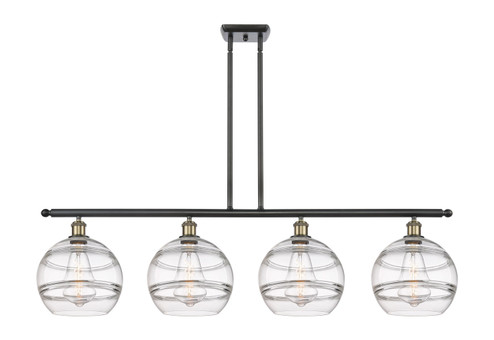 Ballston Four Light Island Pendant in Black Antique Brass (405|516-4I-BAB-G556-10CL)