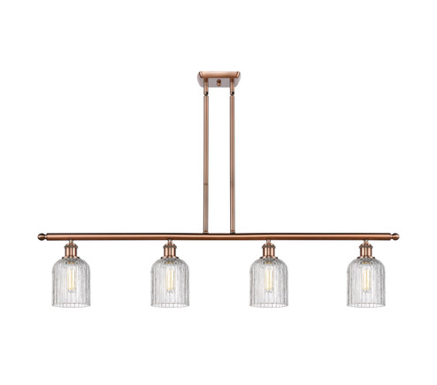 Ballston Four Light Island Pendant in Antique Copper (405|516-4I-AC-G559-5CL)