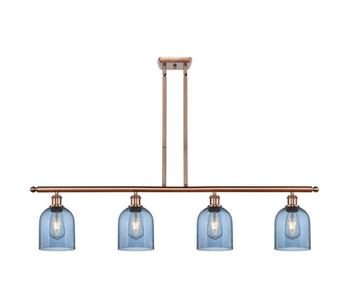 Ballston Four Light Island Pendant in Antique Copper (405|516-4I-AC-G558-6BL)