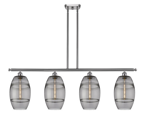 Ballston Four Light Island Pendant in Antique Brass (405|516-4I-AB-G557-8SM)