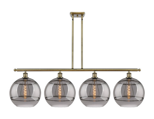 Ballston Four Light Island Pendant in Antique Brass (405|516-4I-AB-G556-12SM)