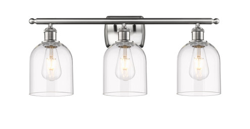 Ballston Three Light Bath Vanity in Brushed Satin Nickel (405|516-3W-SN-G558-6CL)