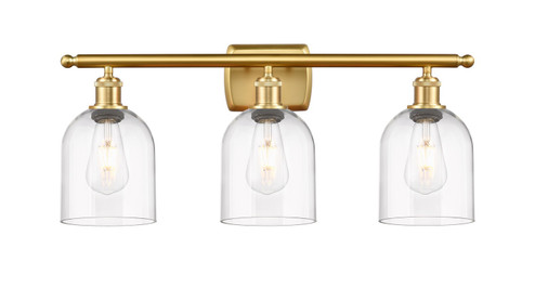 Ballston Three Light Bath Vanity in Satin Gold (405|516-3W-SG-G558-6CL)