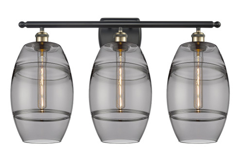 Ballston Three Light Bath Vanity in Black Antique Brass (405|516-3W-BAB-G557-8SM)
