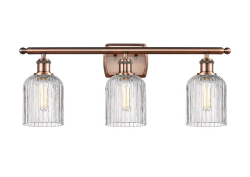 Ballston Three Light Bath Vanity in Antique Copper (405|516-3W-AC-G559-5CL)