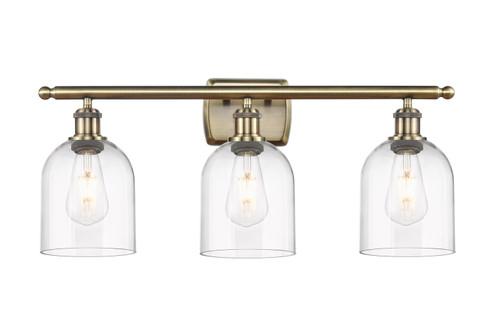 Ballston Three Light Bath Vanity in Antique Brass (405|516-3W-AB-G558-6CL)