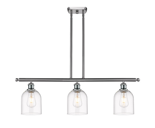 Ballston Three Light Island Pendant in Brushed Satin Nickel (405|516-3I-SN-G558-6CL)