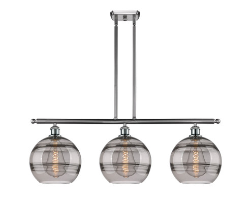 Ballston Three Light Island Pendant in Satin Gold (405|516-3I-SG-G556-10CL)