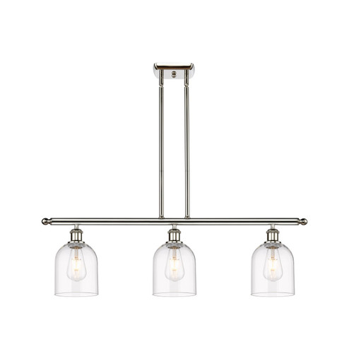 Ballston Three Light Island Pendant in Polished Nickel (405|516-3I-PN-G558-6CL)