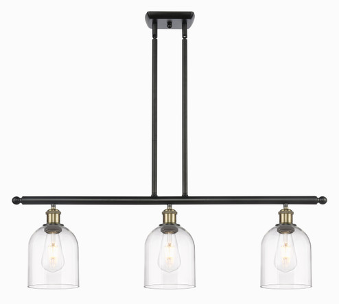 Ballston Three Light Island Pendant in Black Antique Brass (405|516-3I-BAB-G558-6CL)