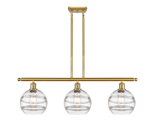 Ballston Three Light Island Pendant in Black Antique Brass (405|516-3I-BAB-G556-8CL)