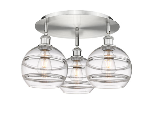 Ballston LED Flush Mount in Satin Nickel (405|516-3C-SN-G556-8CL)