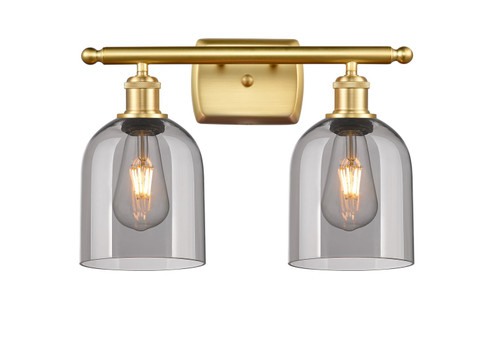 Ballston Two Light Bath Vanity in Satin Gold (405|516-2W-SG-G558-6SM)
