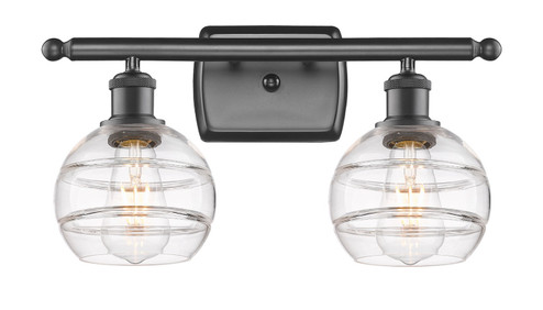 Ballston Two Light Bath Vanity in Oil Rubbed Bronze (405|516-2W-OB-G556-6CL)