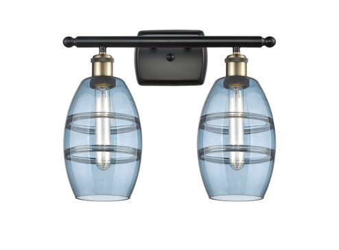 Ballston Two Light Bath Vanity in Black Antique Brass (405|516-2W-BAB-G557-6BL)