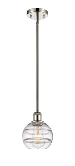 Ballston One Light Mini Pendant in Polished Nickel (405|516-1S-PN-G556-6CL)
