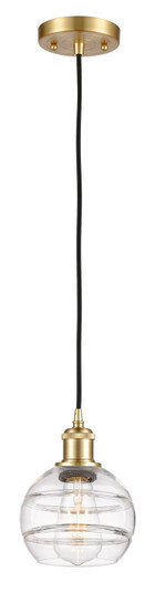 Ballston One Light Mini Pendant in Satin Gold (405|516-1P-SG-G556-6CL)
