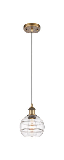 Ballston One Light Mini Pendant in Brushed Brass (405|516-1P-BB-G556-6CL)