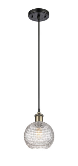 Ballston One Light Mini Pendant in Black Antique Brass (405|516-1P-BAB-G122C-6CL)