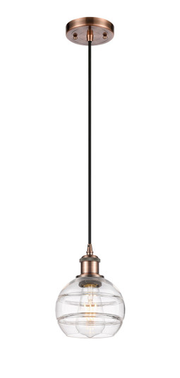 Ballston One Light Mini Pendant in Antique Copper (405|516-1P-AC-G556-6CL)