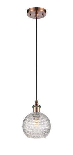 Ballston One Light Mini Pendant in Antique Copper (405|516-1P-AC-G122C-6CL) Ballston One Light Mini Pendant in Antique Copper (405|516-1P-AC-G122C-6CL)